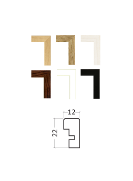 Lišty 12×22 pre Nordické drevené rámy