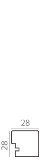 Nordické Drevené rámy 28×28