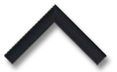 Top corner sample of a textured black picture frame
