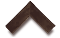 Dark brown textured mitered wooden picture frame corner sample