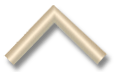 Cream-colored chevron arrow icon pointing upwards on a black background