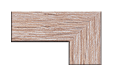 Light oak wood grain picture frame corner sample