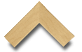 Light natural wood picture frame corner sample