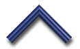 Blue neon arrow icon pointing up