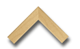 Oak wood picture frame corner sample