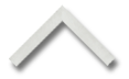 White upward pointing arrow icon on black background