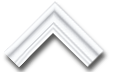 White chevron arrow icon pointing up