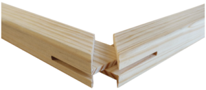 Joint de châssis traditionnel pour toile. Fabricant de cadres Debex Suisse.