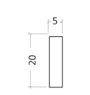 Drawing of the Magnetic Poster Frame Moulding, designed by Debex Suisse