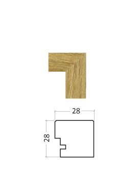 Drevená lišta 28×28 pre Nordické rámy